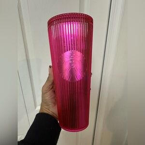 Pink Starbucks matte tumbler
